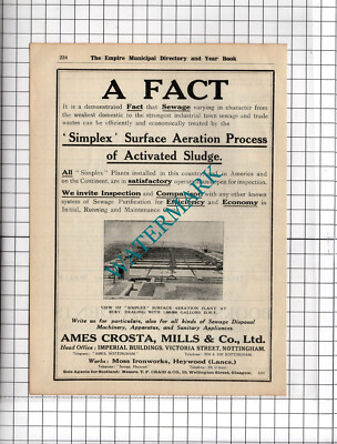 Ames Crosta Mills & Co Ltd Nottingham - 1927 Anzeige