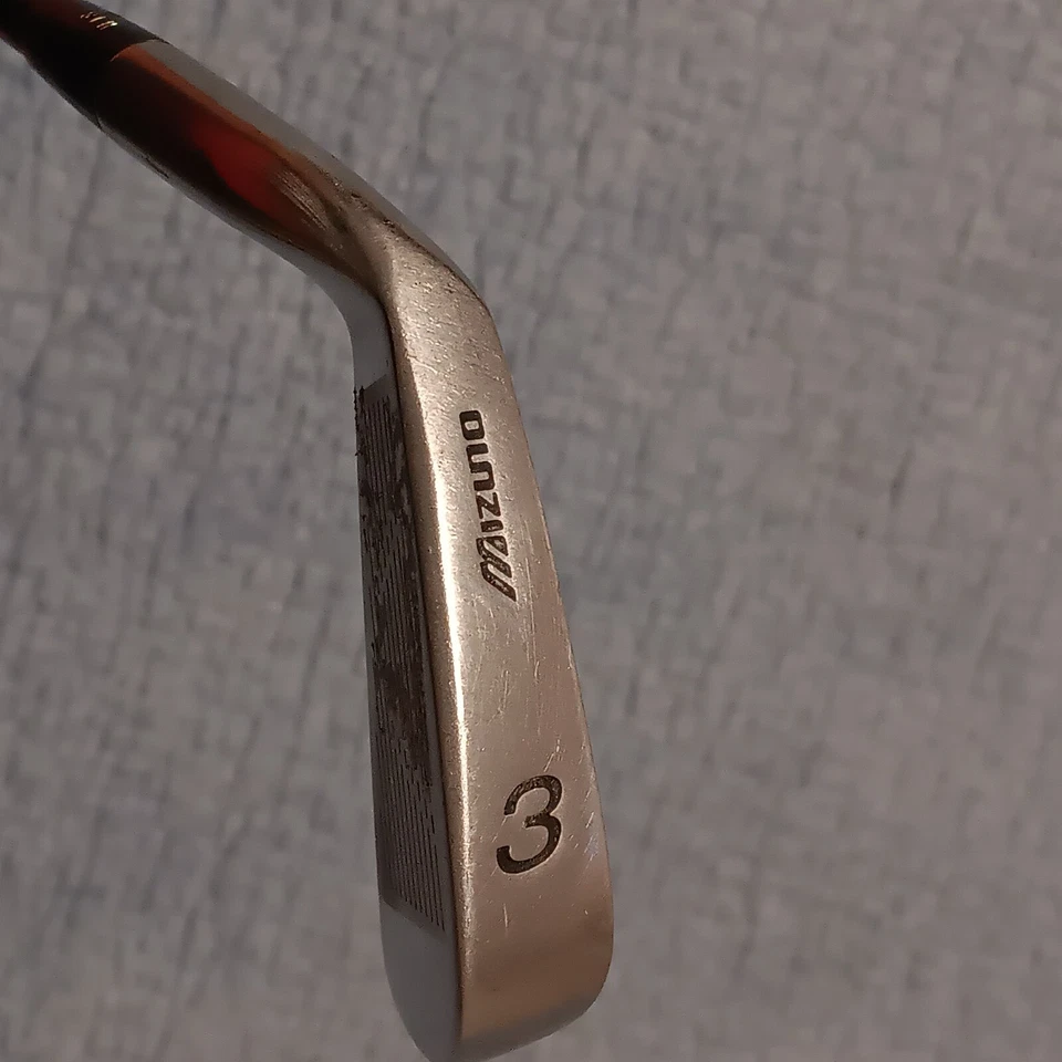 Club de Golf Mizuno T Zoid 3 Hierro Gran Tamaño Titanio Derecha y Turbo Dorado Eje Regular Foto 2 de 4