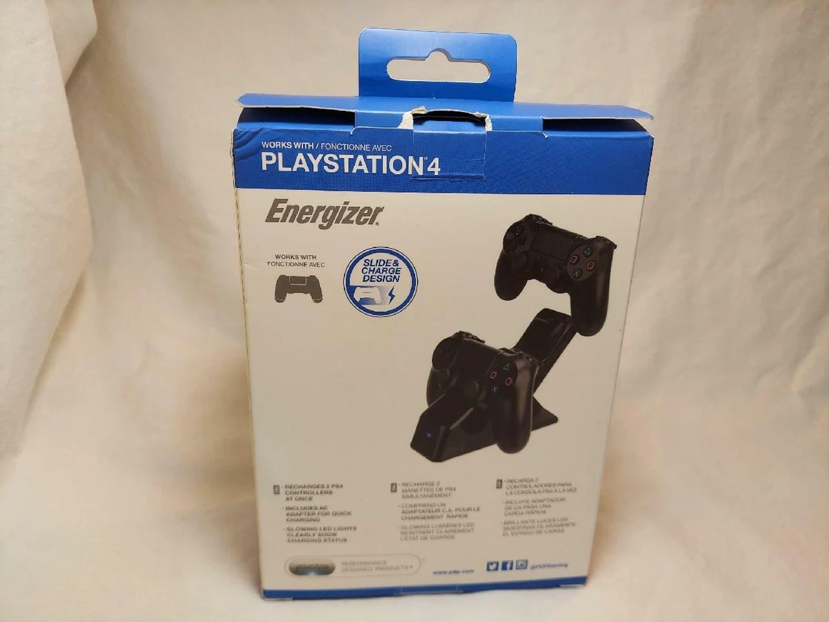 PlayStation 4 Charge System Double Dock PS4 Charger Controller Energizer EUC