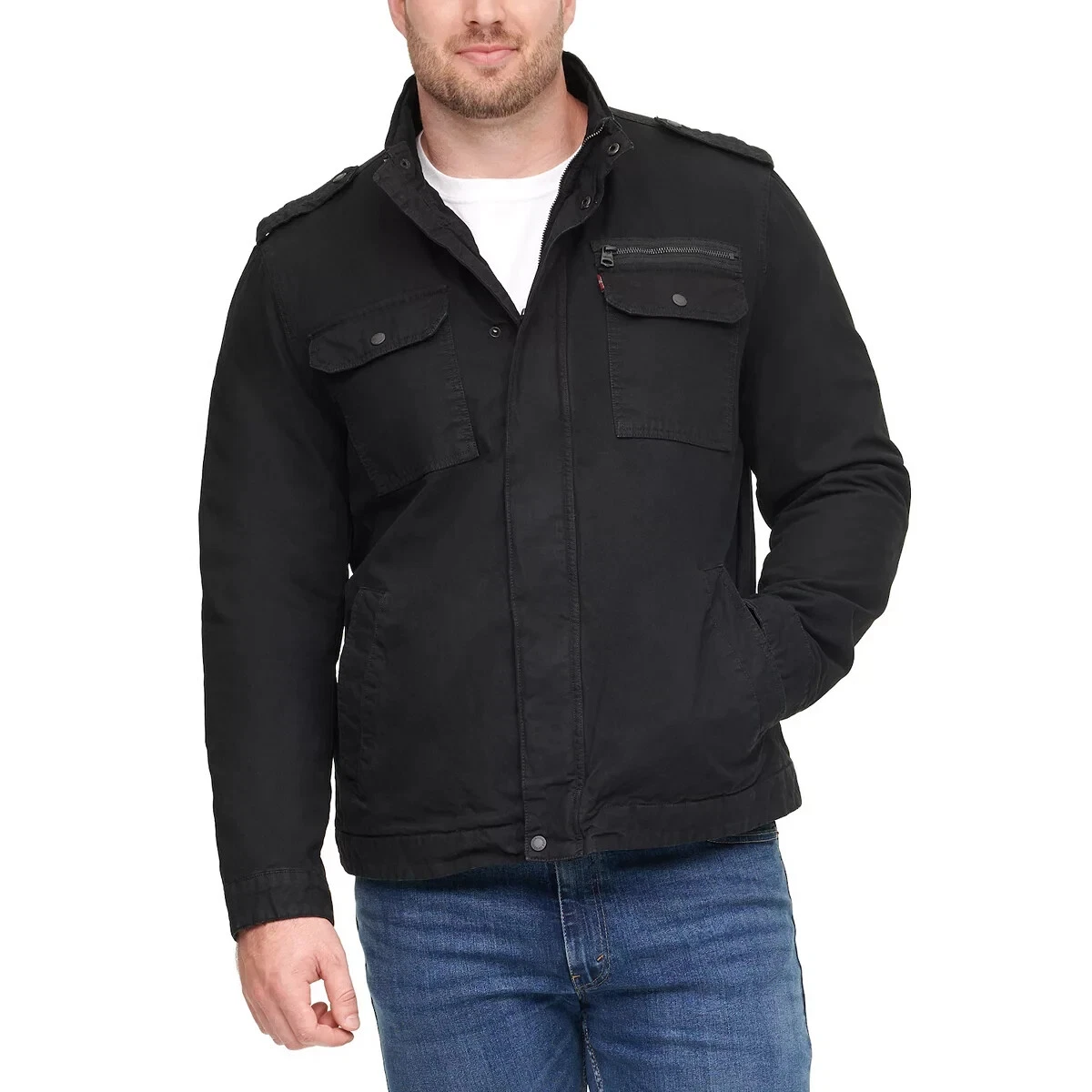Levi sherpa store jacket sizing