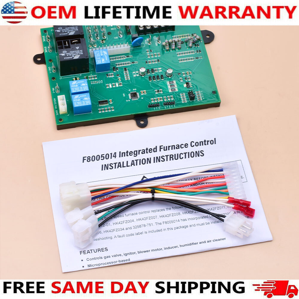 ICM282A Furnace Control Board Replacement for Carrier HK42FZ004 HK42FZ007 HK42FZ