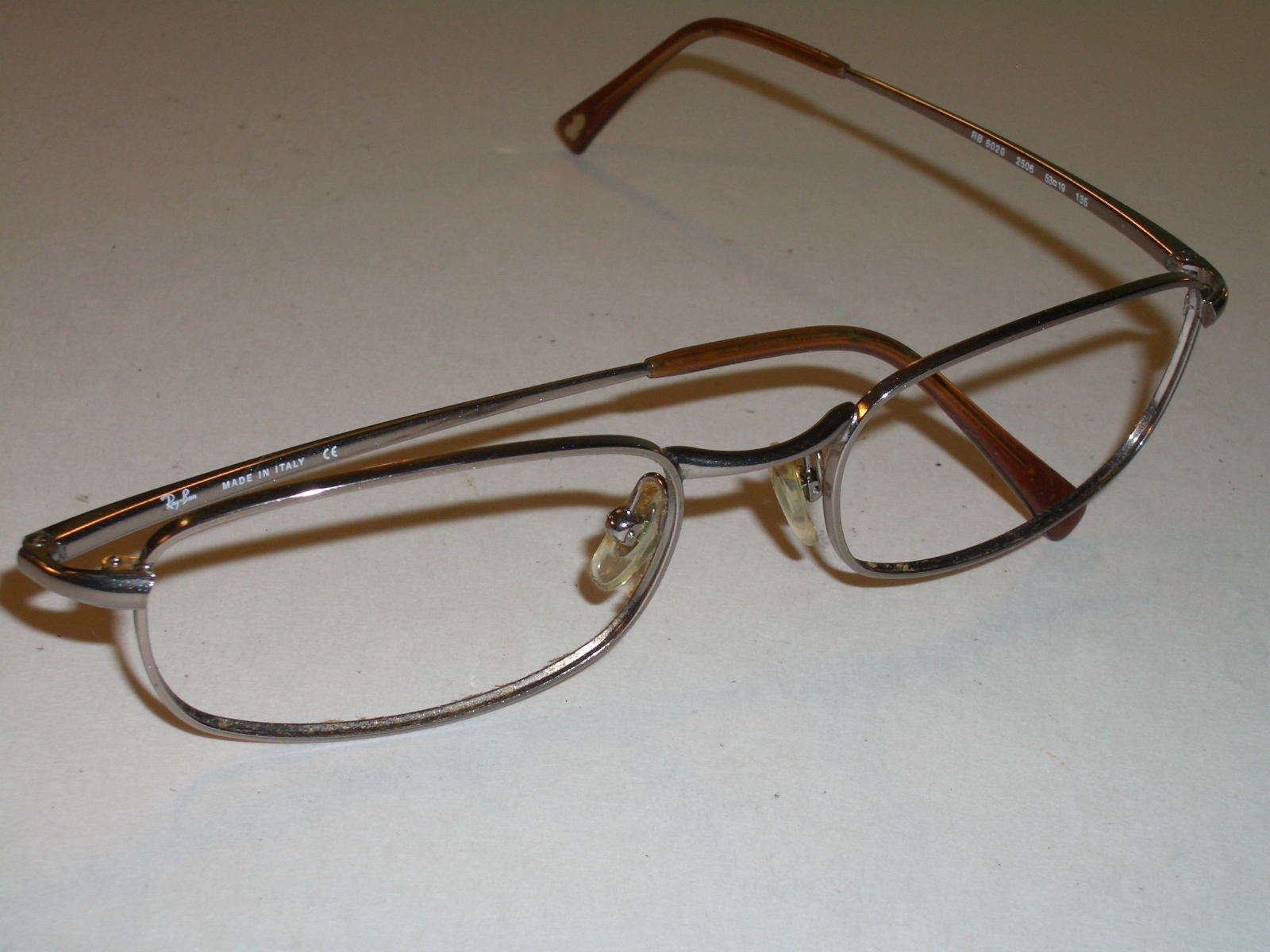 RAY BAN RB6020 2506 53[]19mm COPPER FLEX RECTANGULARS EYEGLASSES FRAMES ONLY
