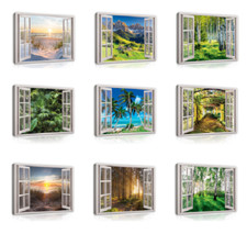 FENSTERBLICK STRAND NATUR Bilder Fenster Lein...