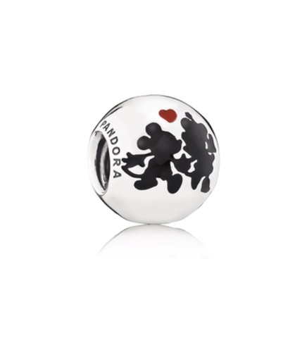 Disney MICKEY & MINNIE FOREVER 100% Genuine PANDORA Silver RED Enamel 791700ENMX - 第 1/2 張圖片