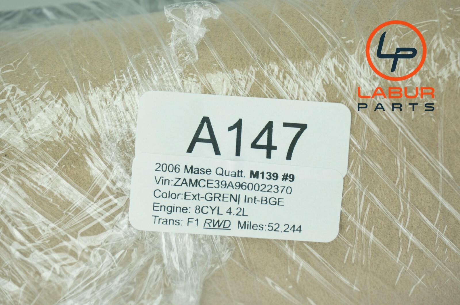M139 03-13 Maserati Quattroporte Front Left & Right A Pillar Trim Cover Set A147