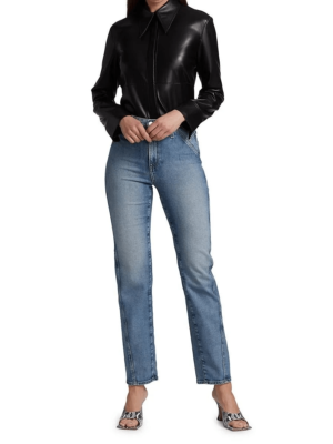 AG Adriano Goldschmied Women's Alexxis Vintage High Rise Straight Jean - Bootcut Fit, 33" Inseam