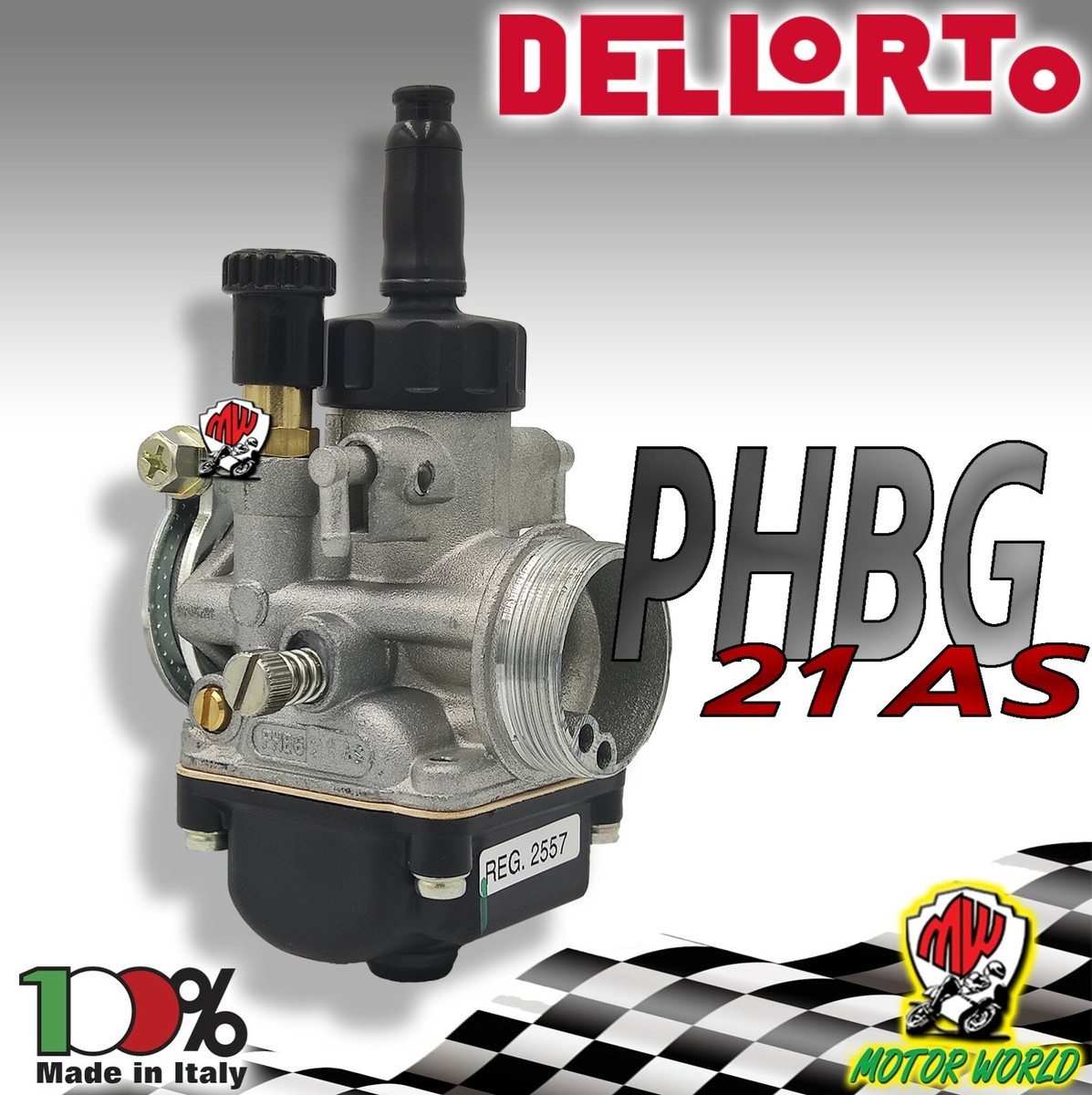 02557 CARBURATORE DELL'ORTO PHBG 21 AS MODIFICA PIAGGIO CIAO BOXER