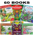 A4 COLOURING BOOKS BOOK KIDS ADULT STRESS RELIEF Colour Therapy DOODLE ALL AGES