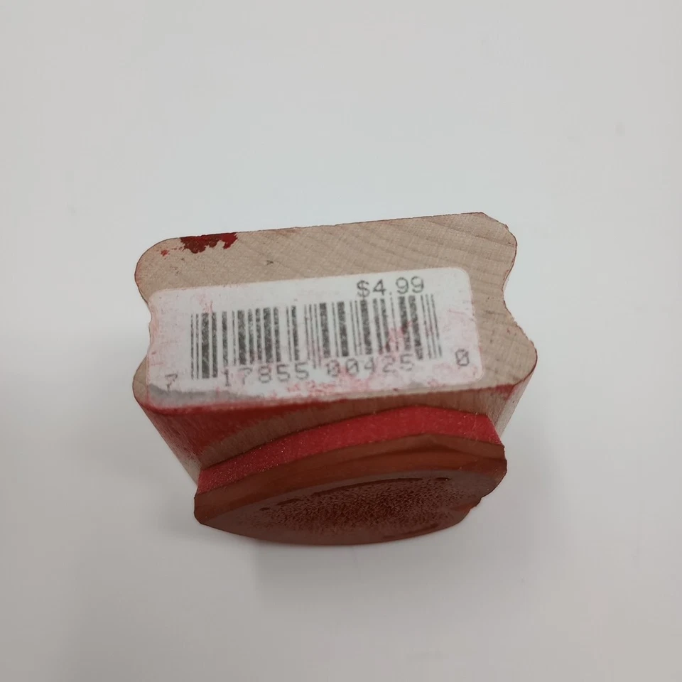 Estampida de goma corazón abundante San Valentín 425-C sello de goma montado en madera Foto 4 de 4