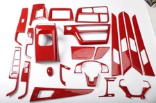 22PCS Red Carbon Fiber Car Interior Kit Cover Trim For Hyundai Sonata 2018-2019