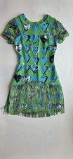 Versace For H&M Green Dress Hearts, Size 2