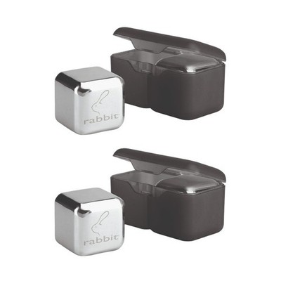 Rabbit Whiskey Jumbo Chilling Stones (2-Pack) - Stainless Steel Whiskey Rocks