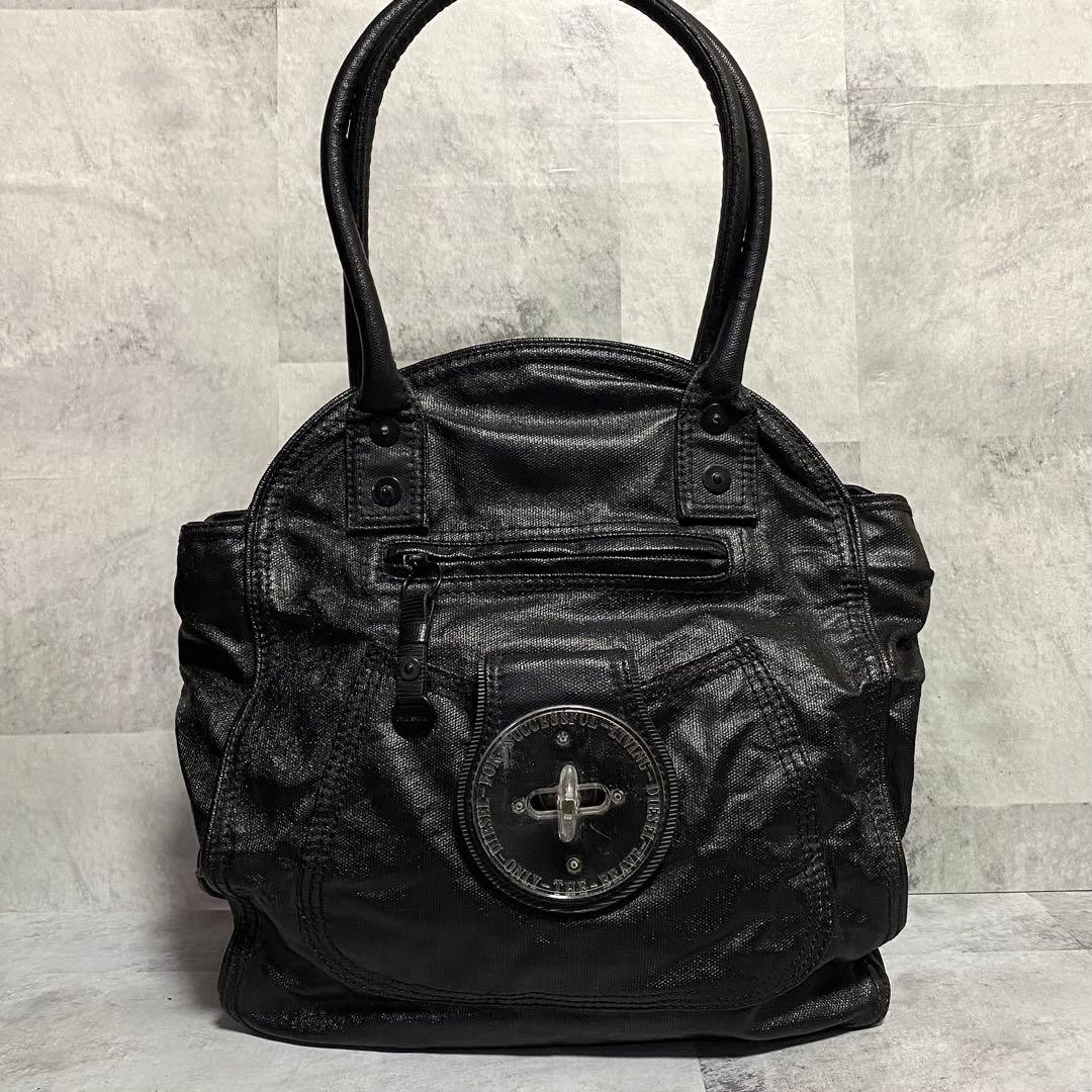 バッグ 2000s DIESEL big tote bag Diesel Large Tote Top Zip Bag, Woven Cotton, Green, New | eBay