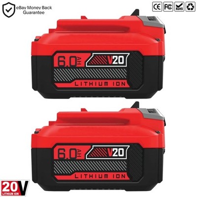 2X For Craftsman 6.0Ah 20Volt Max V20 Li-Ion Battery CMCB206 CMCB204 CMCB201 US