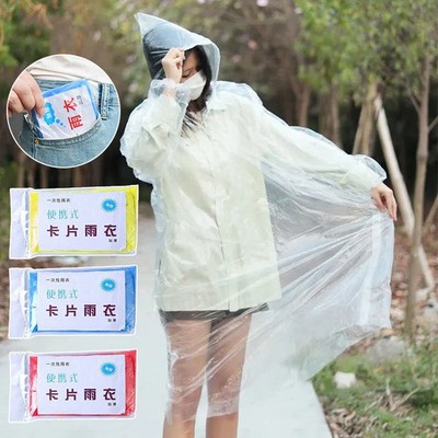 Einweg Regenponcho Wasserdicht Tragbar Universell Regenkleidung