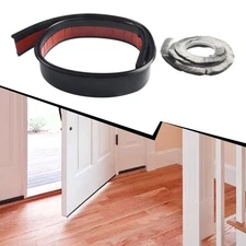 PVC Door Bottom Brush Seal Strip Insectproof Soundproof 100*5cm Sealing Strip