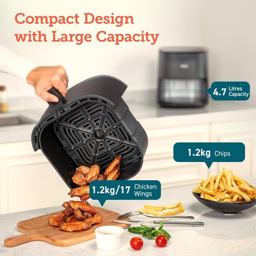 COSORI Air Fryer 4,7L, 9-in-1 Compact Air Fryers Backofen, 130+ Rezepte Kochbuch - Bild 5 von 11
