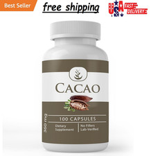 Pure Original Ingredients Cacao, 100 Capsules Always Pure, No Additives Or Fil