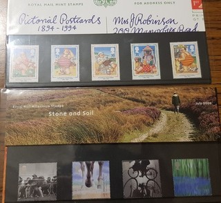 Timbres Grande Bretagne non oblitérés Stone and Soil Pictonal Postcards