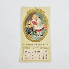 Calendario macchina da cucire 1909 La nuova casa