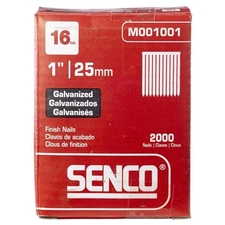 Senco M001001 16 ga. T Head Chisel Point Smooth Shank Straight Finish Nail 1 in.