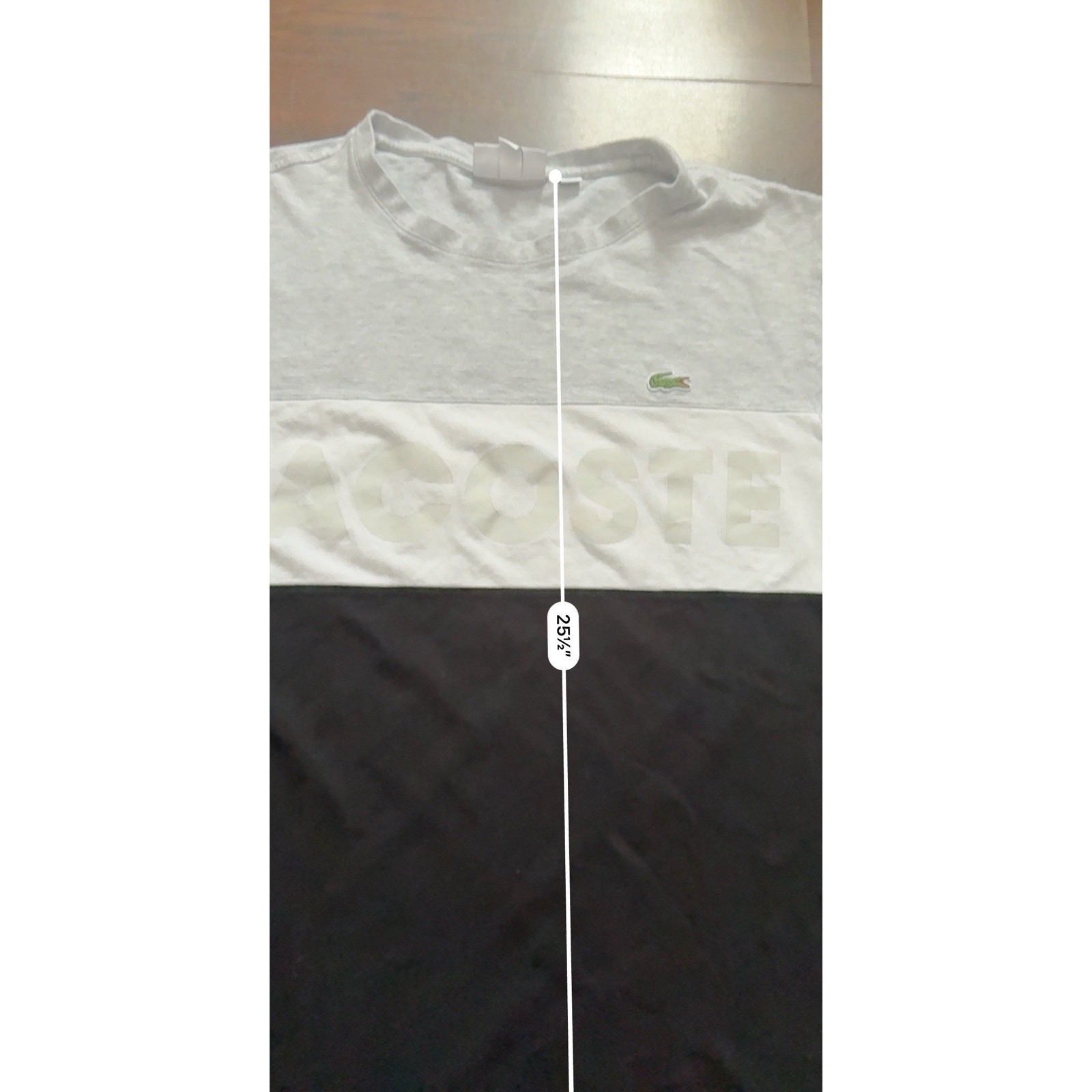Lacoste Sport Spellout T-Shirt Black Grey Mens Tee SZ FR7 XL thumbnail 7