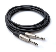 Hosa Technology Balanced 1/4" TRS Male to 1/4" TRS Male Audio Cable 10'