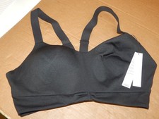 NWT Victoria's Secret On Point Sports Bra Black XL Soft Comfy Light Support