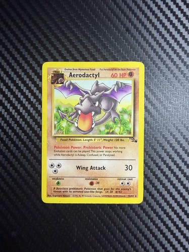 Aerodactyl 16/62 Fossil Regular Lightly Played