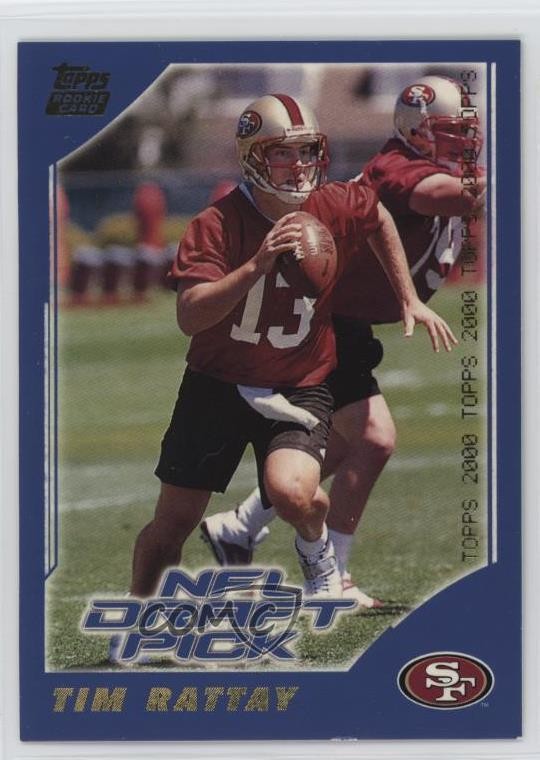 2000 Topps NFL Draft Pick Tim Rattay #361 Rookie RC 18d9