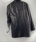 Cole Haan Mens Black Collared Long Sleeve Button Front Winter Jacket Size M