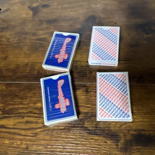 Lot Of Four American Airlines Playing Cards Vintage - Picture 2 of 7