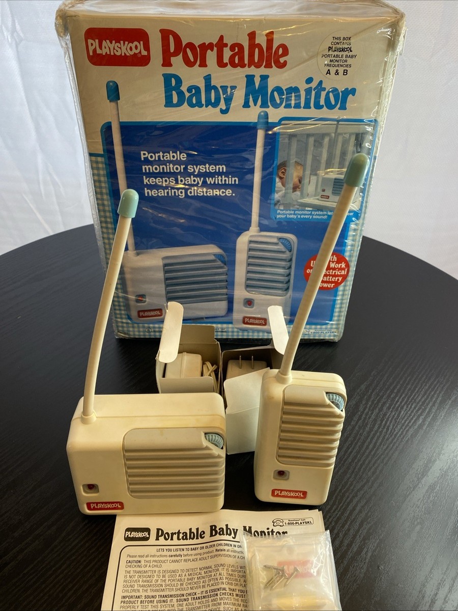 トイストーリー ベビーモニターPLAYSKOOL VTG 1987 Playskool Portable Deluxe Baby Monitor As Seen Toy