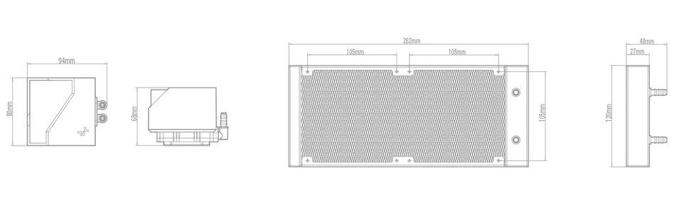 DeepCool Infinity Series LT520 WH White 240mm Liquid CPU Cooler - Image 4 of 4