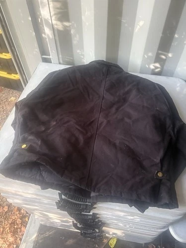 Carhartt Detroit Men's Black Canvas Cotton Lined Full Zip Jacket Relaxed 2XL image 5