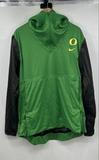 Nike Oregon Ducks Fuse Pregame Quarter Zip Pullover Jacket Men's Medium Green