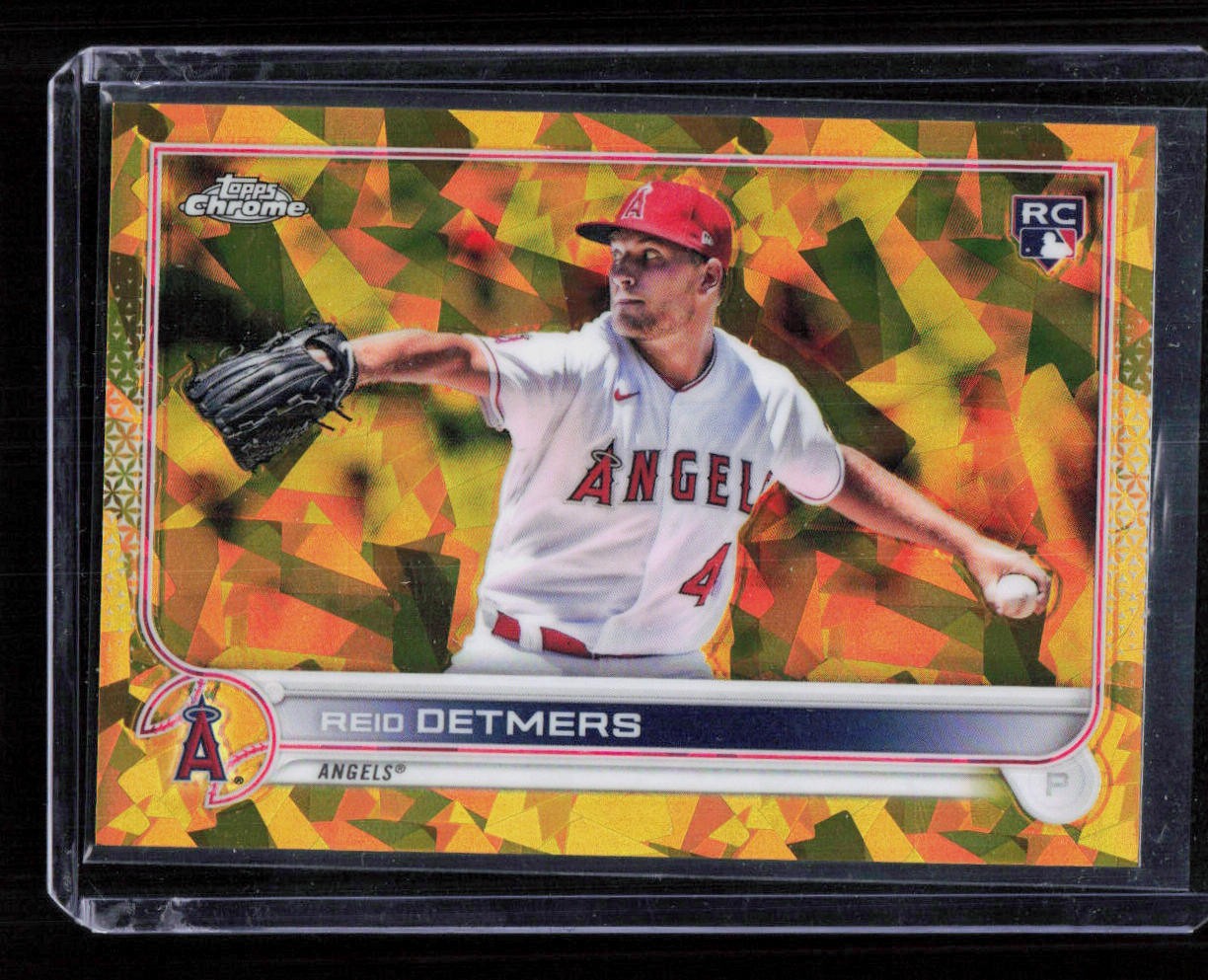 Reid Detmers 2022 Topps Chrome Sapphire Edition #201 Gold Sapphire Rookie /50