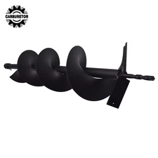 Precision Earth Auger Drill Bits 6 Inch For Gas Powered Post Fence Hole Digger