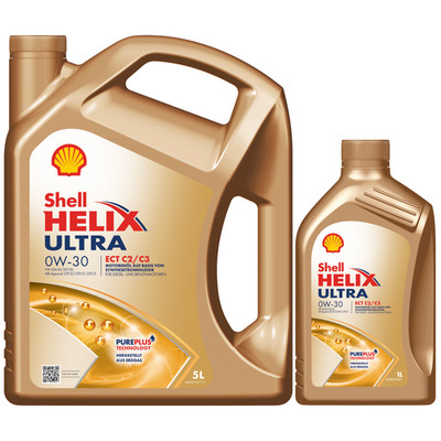 SHELL 550054064 Helix Ultra ECT C2/C3 0W-30 Motoröl  5 + 1 Liter