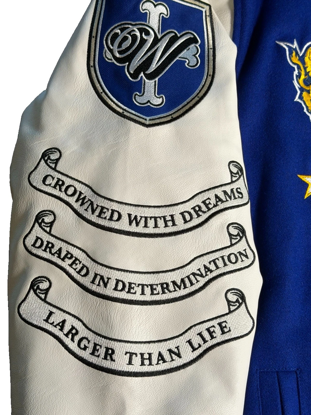 Watson Larger Than Life Varsity Jacket XL New With Tags Blue Letterman Coat - product detail image 9