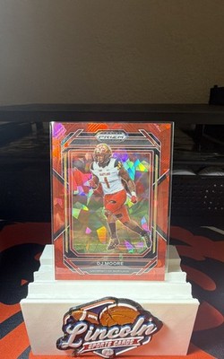 2023 Panini Prizm Draft Picks - D.J. Moore #32 Red Ice Prizm