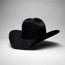 Texana 50X Estilo Sinaloa (50% Wool 50% Buffalo Fur) Western Cowboy Hat - Black