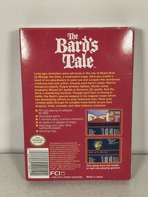 The Bard's Tale Nintendo NES Game Complete CIB