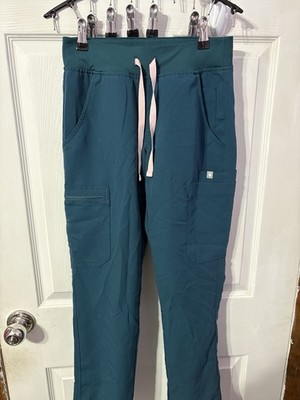 Women's FIGS Technical Scrubs Pants Bottoms  Size XXS  Hunter Green