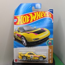 Hot Wheels Mazda RX-7 Drift HW '70s vs. '90s 1:64 Yellow Diecast Car Model 2024