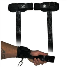 Weight Lifting Straps With Cuffed D Ring, Cable Machine Workout, Hex Silicone...