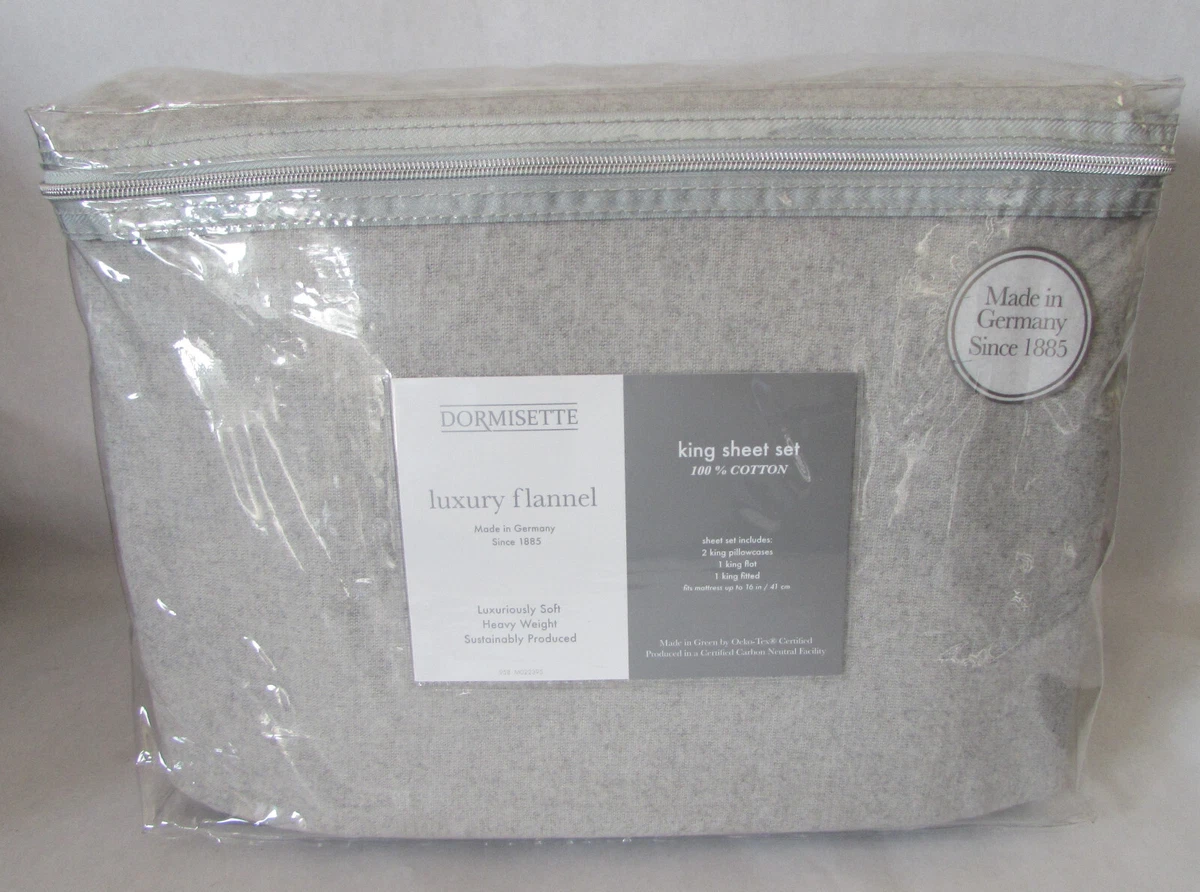 Dormisette Luxury German Flannel Sheets & Pillowcases Set, Warm Breathable Cotton Flannel Bedding with Deep Pockets, Brushed for Extra Softness, Oeko-Tex (Grey Plaid, Full Dormisette Luxury German Flannel Sheets & Pillowcases Set, Warm Breathable Cotton Flannel Bedding with Deep Pockets, Brushed for Extra Softness, Oeko-Tex (Grey Plaid, Full