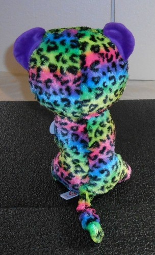 "TY BEANIE BOOS, DOTTY, THE LEOPARD, 9" MED., 2016, ¡PELUCHE MULTICOLOR! - Imagen 4 de 10