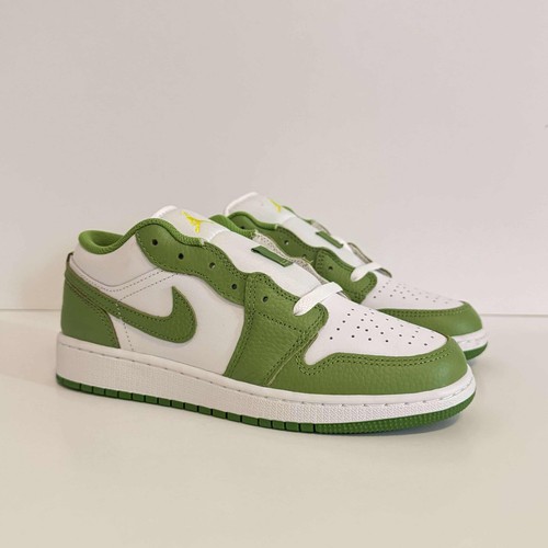 Air Jordan 1 Low SE (GS) Big Kids/Grade School 'Chlorophyll' (HF4779-100) - Picture 4 of 11