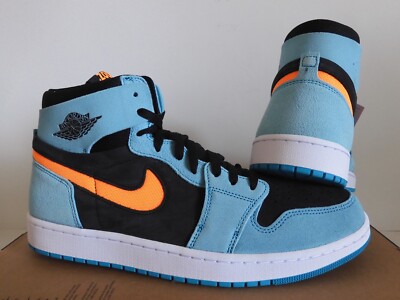 Size 13 - Air Jordan 1 Zoom Comfort 2 High Bleached Aqua Citrus